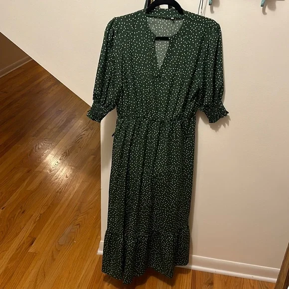 green polka dot dress target Green Dress with Polka Dots – LaliSimone main image 0